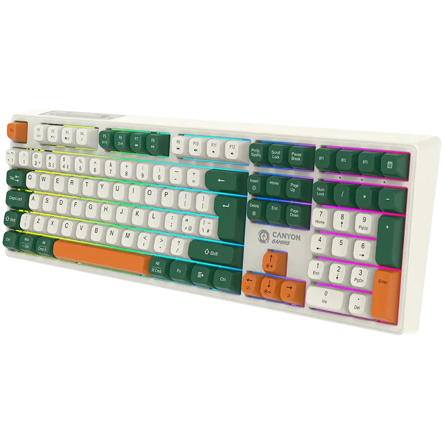 CANYON keyboard Shadder GKW-11 Mech RGB UK/US Wireless White - image 2