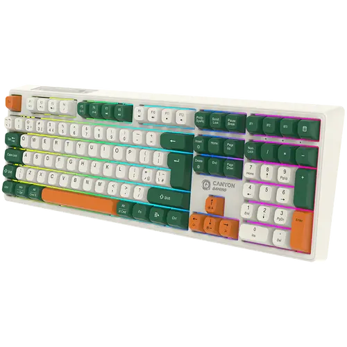 CANYON keyboard Shadder GKW-11 Mech RGB UK/US Wireless White - image 2