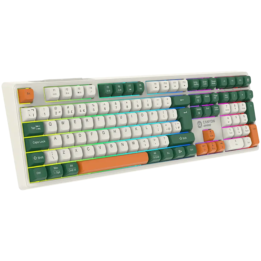 CANYON keyboard Shadder GKW-11 Mech RGB UK/US Wireless White - image 3