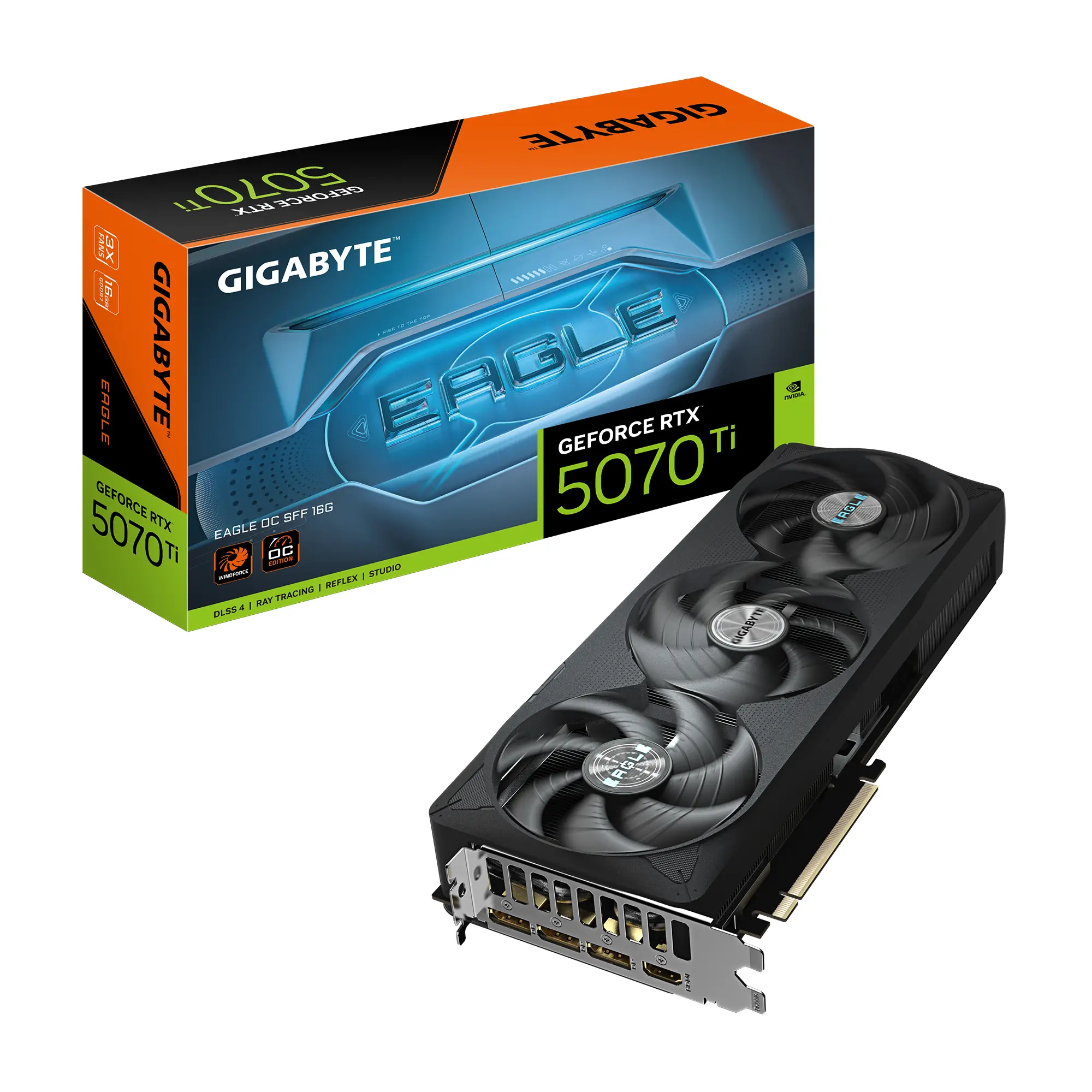 Видео карта GIGABYTE RTX 5070 TI EAGLE OC SFF 16GB GDDR7 - image 9