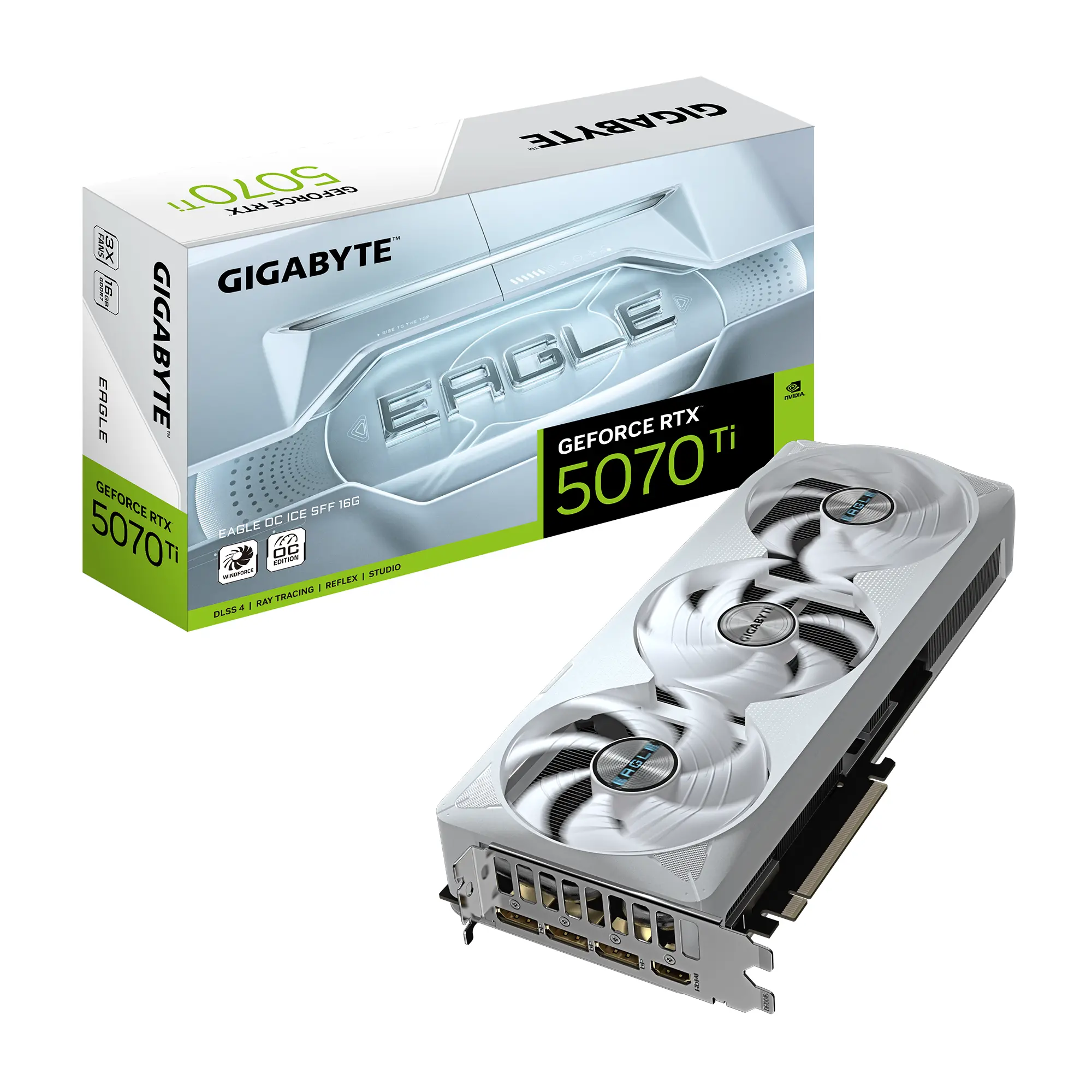 Видео карта GIGABYTE RTX 5070 TI EAGLE ICE OC SFF 16GB GDDR7 - image 9