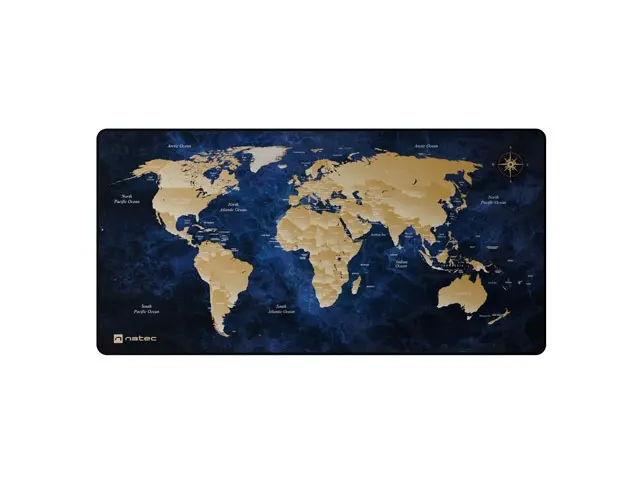 Подложка за мишка, Natec Mouse Pad World Deep Map MAXI 800x400 mm