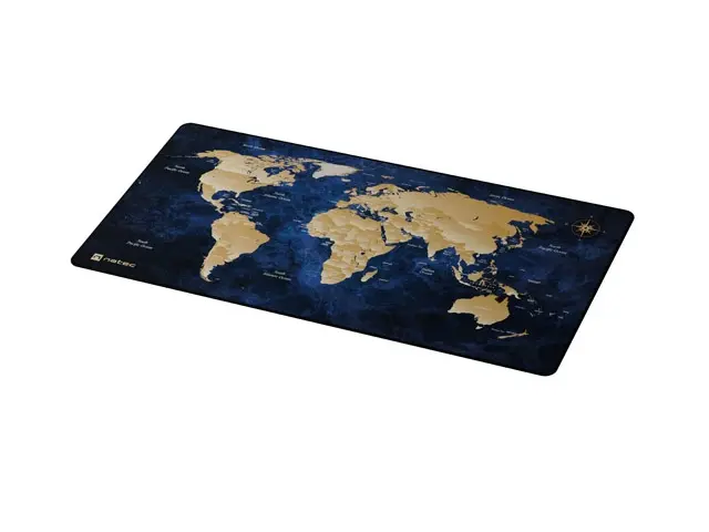 Подложка за мишка, Natec Mouse Pad World Deep Map MAXI 800x400 mm - image 1