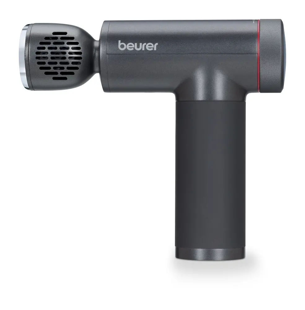 Aparat de masaj, Beurer MG 195 Hot & Cold massage gun, 7 accesorii de masaj de înaltă calitate, 9 niveluri de intensitate, Până la 4.5 h timp