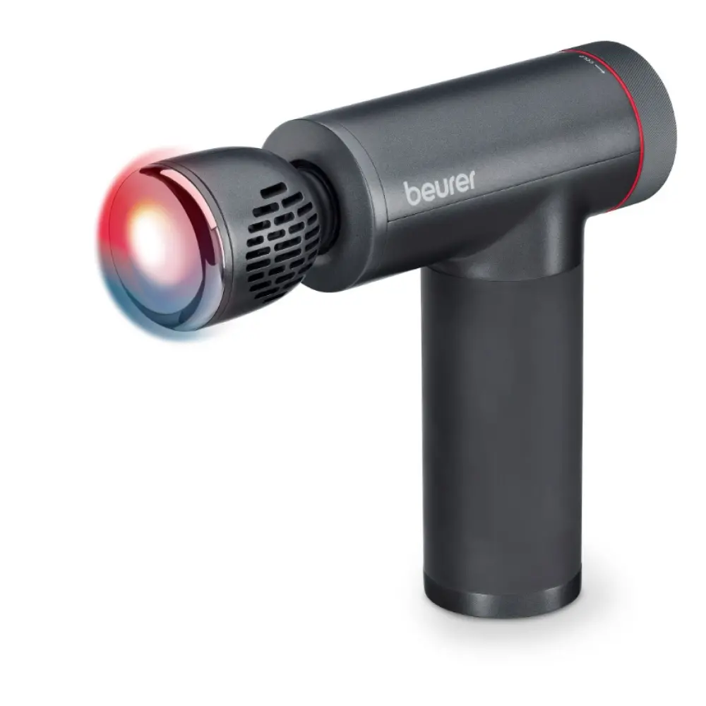 Масажор, Beurer MG 195 Hot & Cold massage gun, 7 high-quality massage attachments, 9 intensity levels, Up to 4.5 h running time, LED display, Storage case - image 5