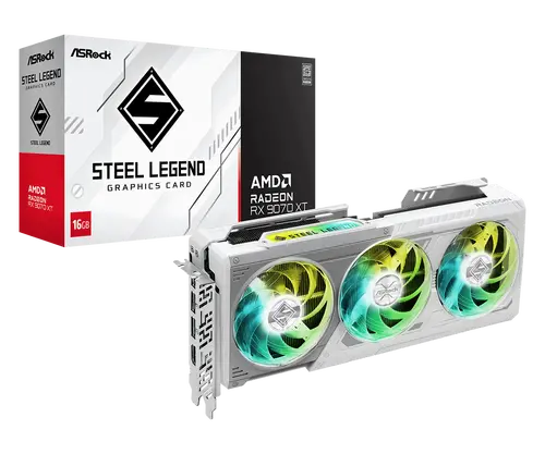 Placă video ASRock RADEON RX 9070 XT STEEL LEGEND 16GB GDDR6 - 5