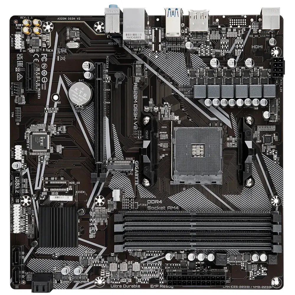 Μητρική κάρτα, GIGABYTE GB A520M DS3H V2 - image 2