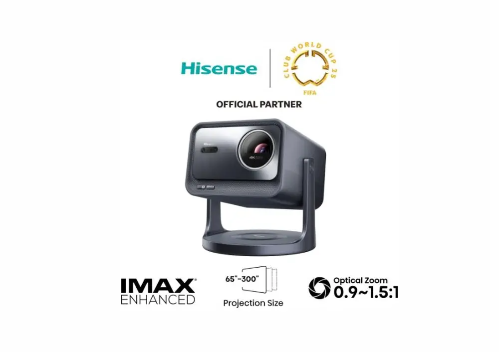 Мултимедиен проектор, Hisense C2 Pro Smart mini Laser Projector, 4K Ultra HD 3840x2160, 2000:1, 2600 lum, 60 Hz, Optical Zoom& Digital Zoom,Dolby Vision, IMAX enhanced,Dolby Vision, HDR10+, HDR10, HLG, 2*10W