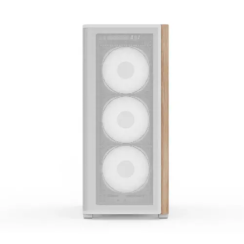 AeroCool кутия Case ATX - D501A White, Addressable RGB, Wood - image 1