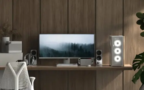 AeroCool кутия Case ATX - D501A Black, Addressable RGB, Wood - image 8