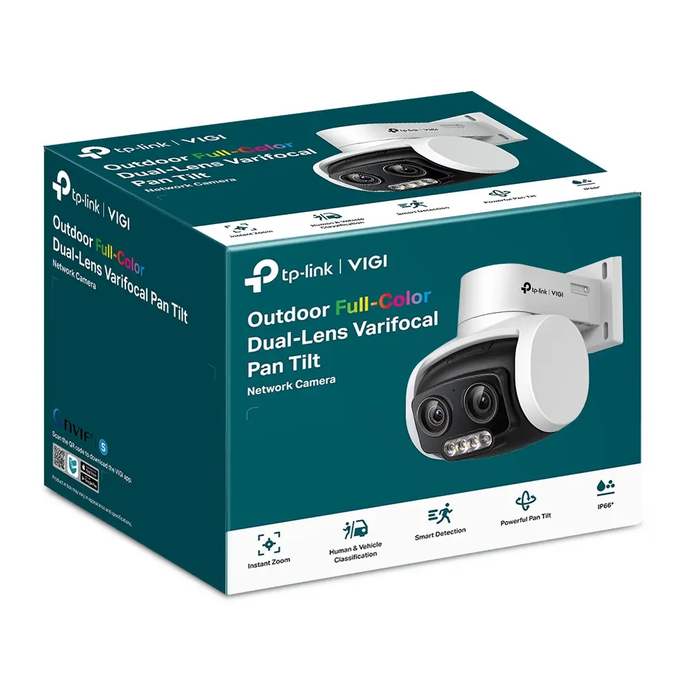 Камера TP-Link VIGI C540V, 4MP, Full-Color, с 2 обективаt ,мрежова - image 2