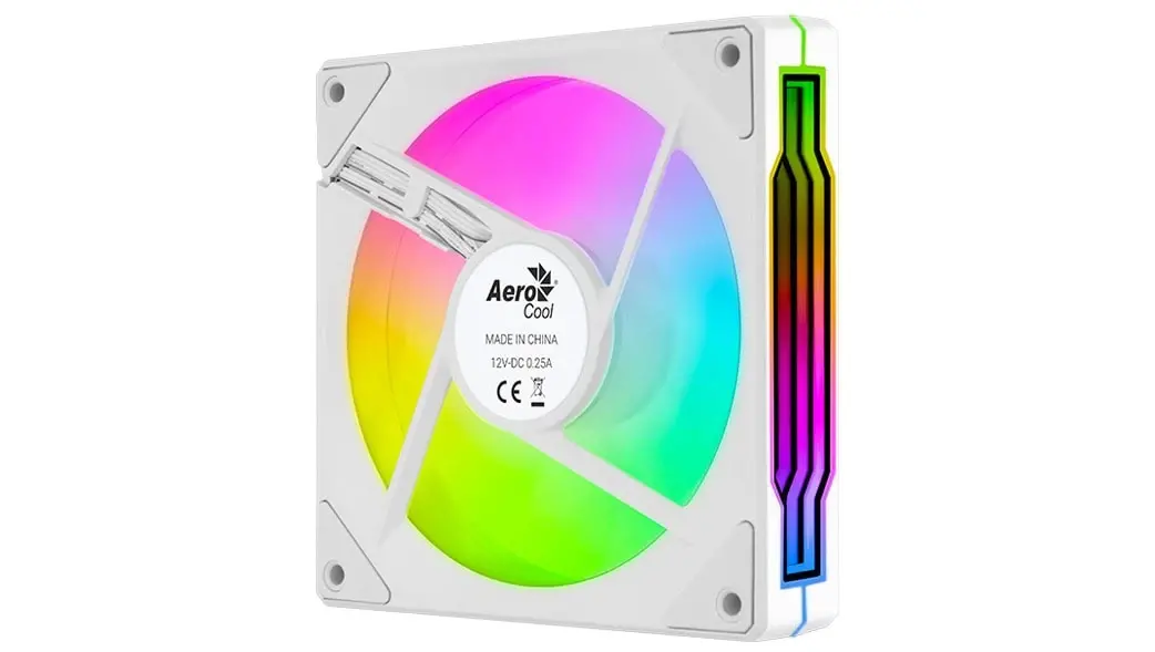 AeroCool вентилатор Fan 120mm Phantom M-3R - Infinity Mirror ARGB, REVERSE - White - image 2