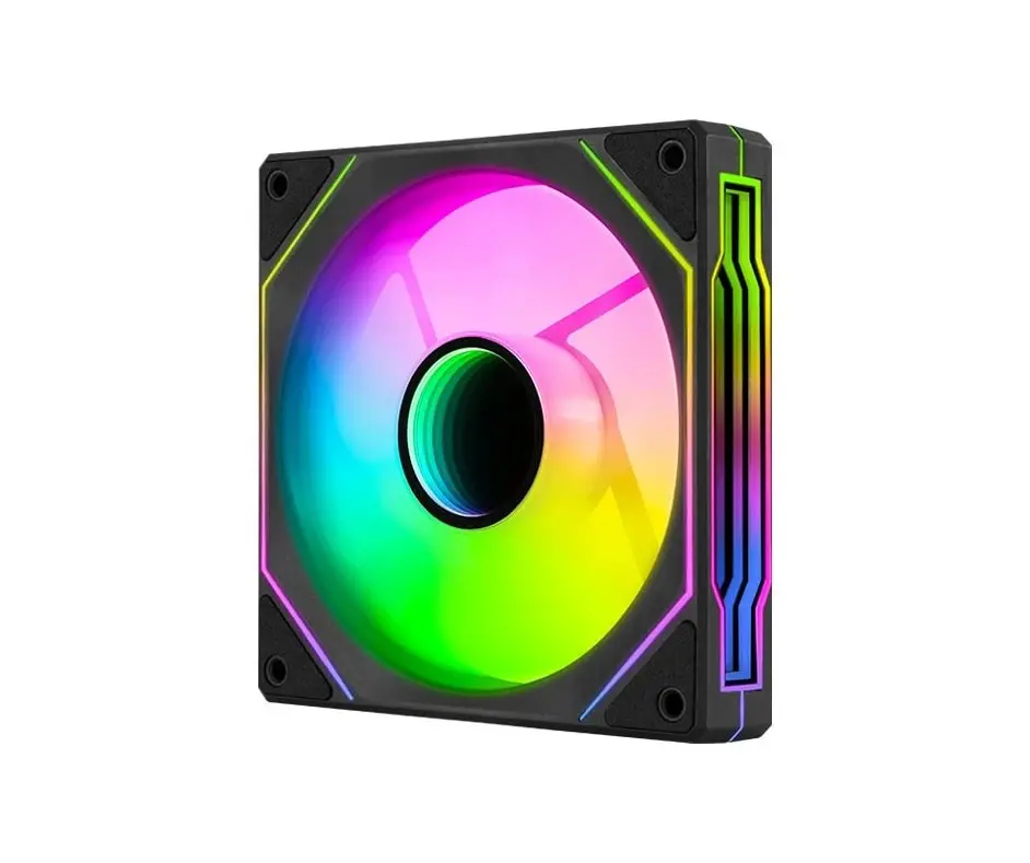 AeroCool ανεμιστήρας 120mm Phantom M-3R - Infinity Mirror ARGB, REVERSE - Μαύρος
