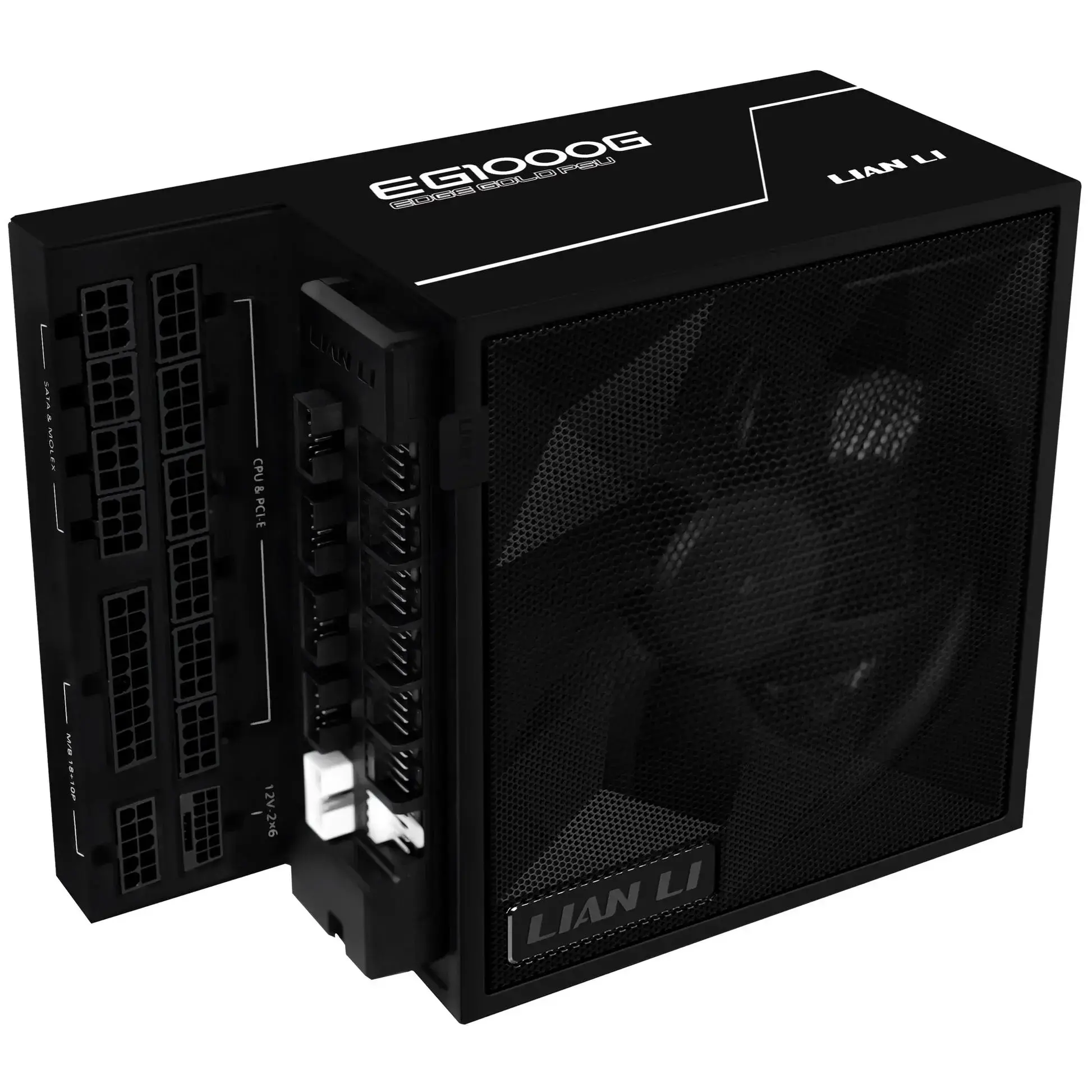 Захранващ блок Lian Li EDGE 1000W 80+ Gold PCIe 5.1, ATX 3.1 - Черно