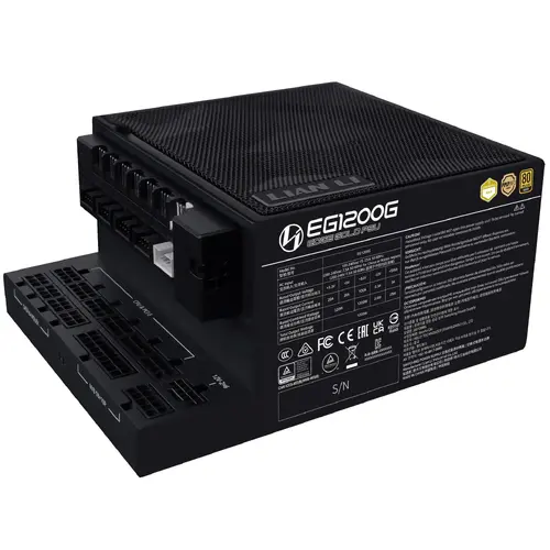 Захранващ блок Lian Li EDGE 1200W 80+ Gold PCIe 5.1, ATX 3.1 - Черно - image 2