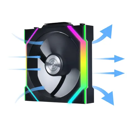 Вентилатор Lian Li UNI FAN SL Wireless ARGB PWM - 120 mm Черен - image 1
