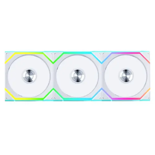 Вентилатори 3бр Lian Li UNI FAN SL Wireless ARGB PWM - 120 mm Бели + Контролер