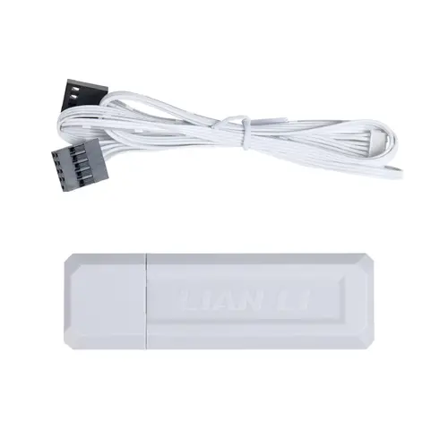 Вентилатори 3бр Lian Li UNI FAN SL Wireless ARGB PWM Reverse Blade - 120 mm Бели + Контролер - image 9