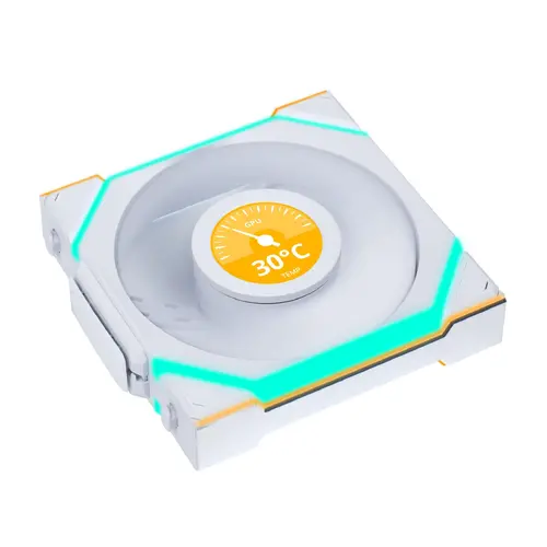 Вентилатор Lian Li UNI FAN SL Wireless LCD ARGB PWM - 120 mm Бял - image 2