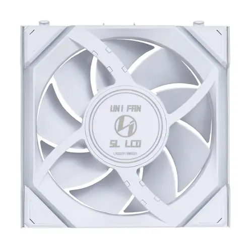 Вентилатор Lian Li UNI FAN SL Wireless LCD ARGB PWM - 120 mm Бял - image 4