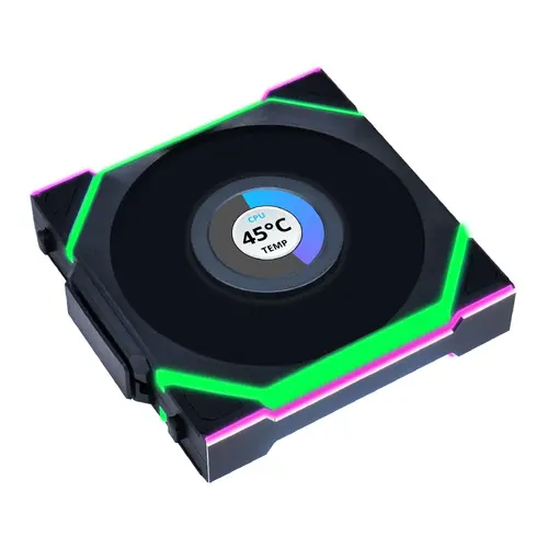 Вентилатор Lian Li UNI FAN SL Wireless LCD Reverse Blade ARGB PWM - 120 mm Черен - image 2
