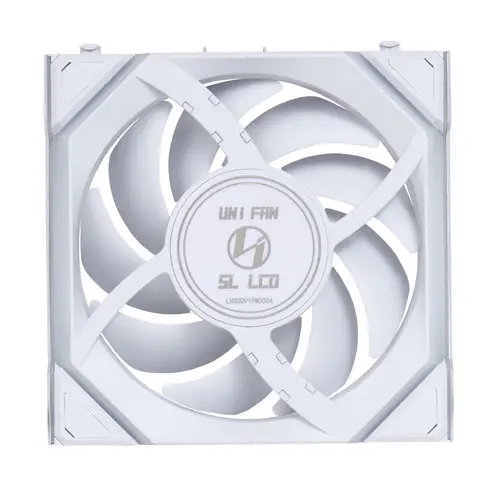 Вентилатор Lian Li UNI FAN SL Wireless LCD Reverse Blade ARGB PWM - 120 mm Бял - image 4