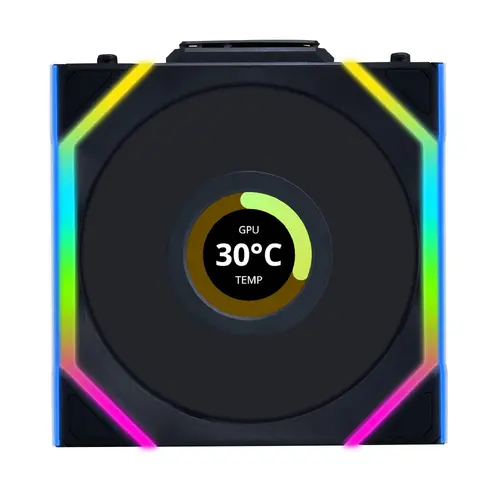 Вентилатори 3бр Lian Li UNI FAN SL Wireless LCD ARGB PWM - 120 mm Черен - image 3