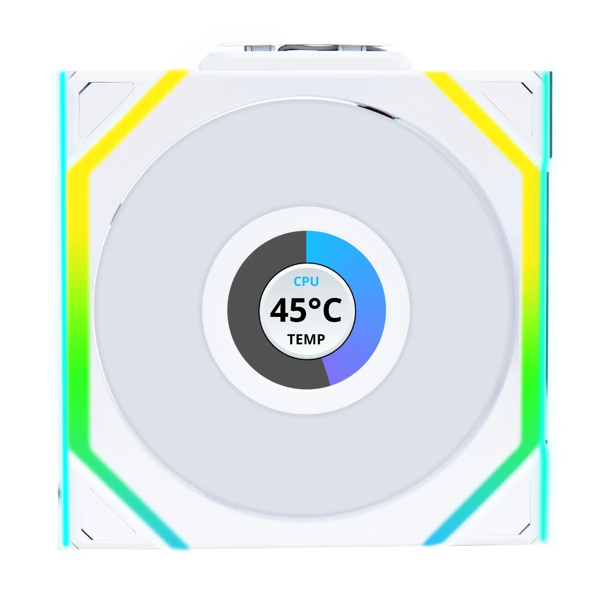 Вентилатори 3бр Lian Li UNI FAN SL Wireless LCD ARGB PWM - 120 mm Бели - image 3