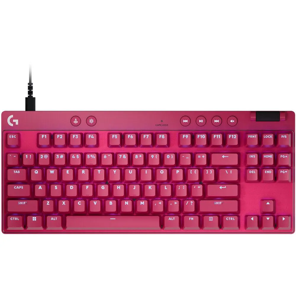 Μηχανικό gaming πληκτρολόγιο Logitech G Pro X RAPID TKL, Magnetic Analog Switch, Magenta