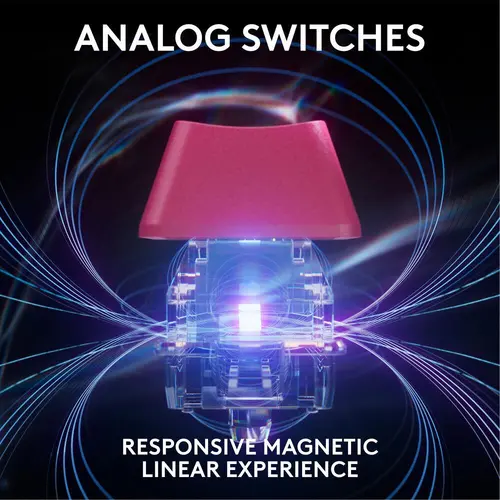Геймърска механична клавиатура Logitech G Pro X RAPID TKL, Magnetic Analog Switch, Magenta - image 1