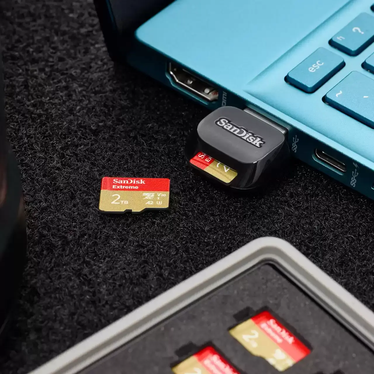 Четец за карти SanDisk Extreme PRO, USB-C,QuickFlow™ microSD™ UHS-I Card USB-A Reader - image 2