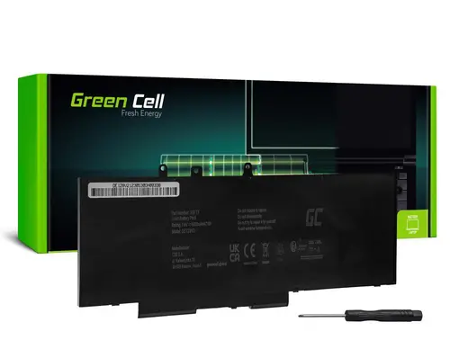 Baterie pentru laptop DELL Latitude 5280 5290 5480 5490 5491 5495 5580 5590 5591 Precision 3520 3530 93FTF GJKNX 7,6V 6200mAh GREEN CELL - 1