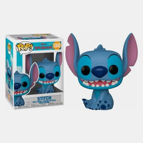 Figurină Funko POP! Movies: Disney Lilo and Stitch, 065665, Stitch (Zâmbind, așezat), 1045 Figurină din vinil - 2