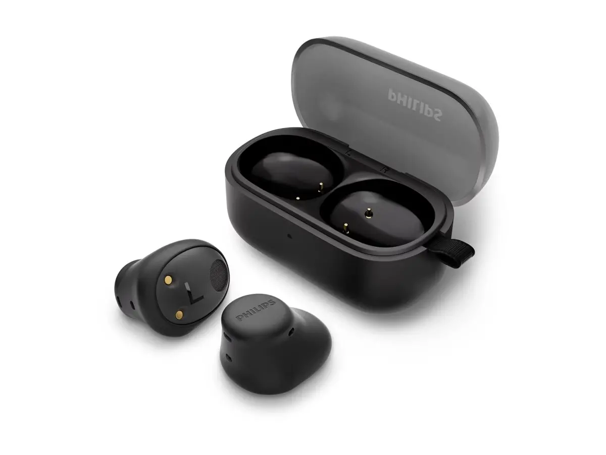 PHILIPS слушалки TWS тапи черни до 14часа време за възпроизвеждане черни - image 3