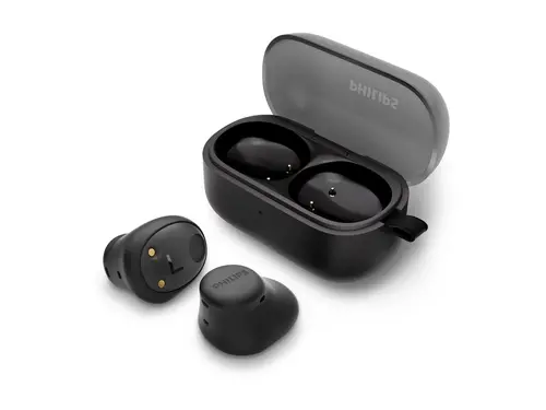 PHILIPS слушалки TWS тапи черни до 14часа време за възпроизвеждане черни - image 3