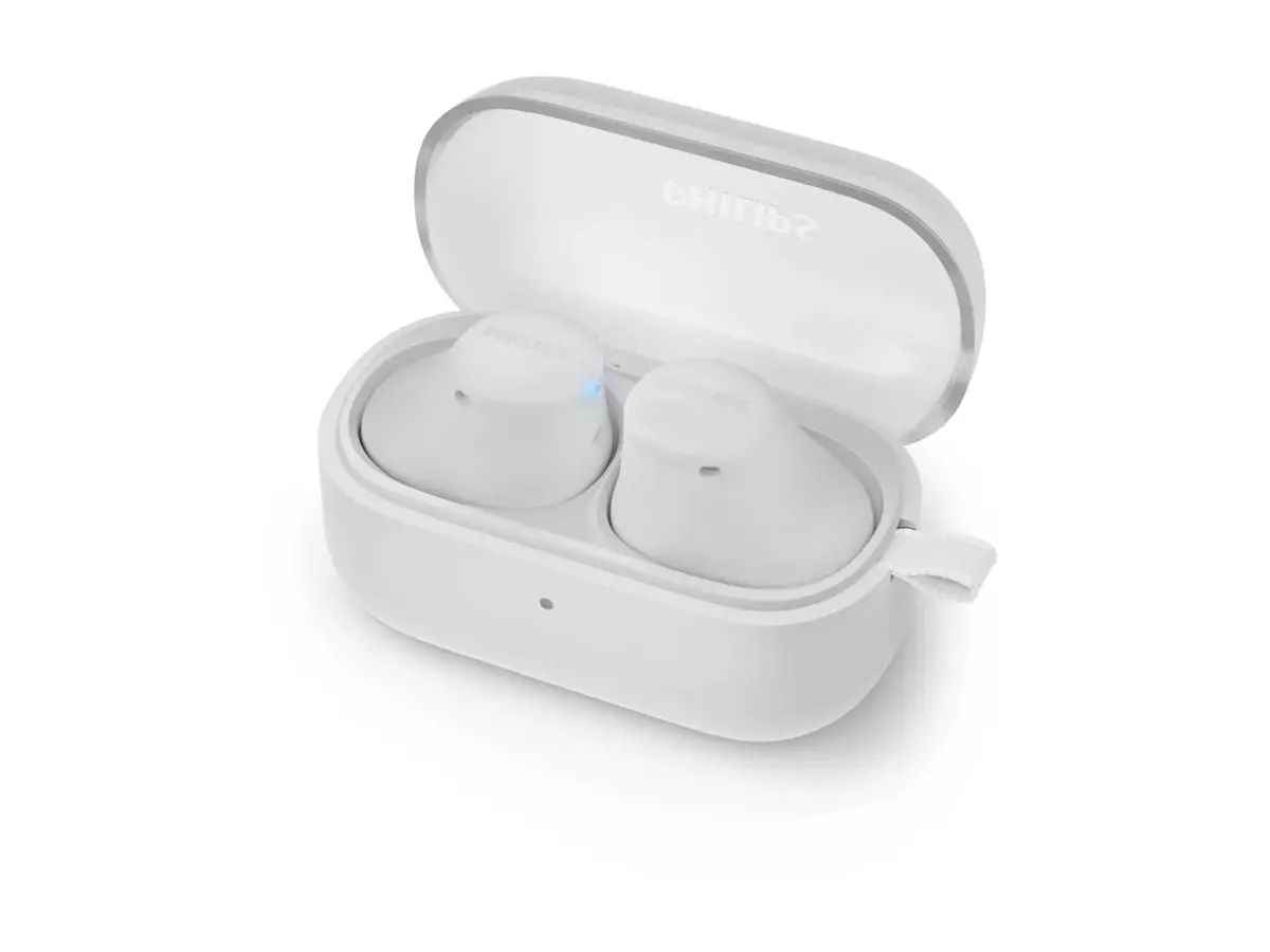 PHILIPS слушалки TWS тапи бели до 14часа време за възпроизвеждане бели - image 2