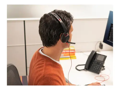 HP Poly Blackwire 5220 Stereo USB-C Headset +3.5mm Plug +USB-C/A Adapter - image 2