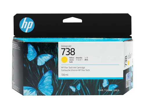Консуматив, HP 738 130-ml Yellow DesignJet Ink Cartridge Консуматив, HP 738 130-ml Yellow DesignJet Ink Cartridge