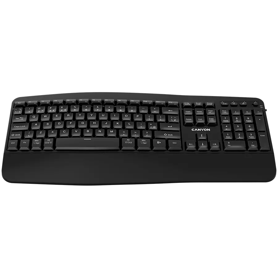 CANYON tastatură HKB-W6 wireless, negru