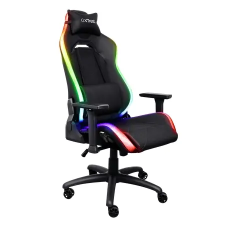 Стол, TRUST GXT719 Ruya RGB Gaming Chair Black