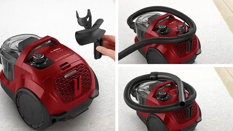 Прахосмукачка, Bosch BGC21X350, SER4 Bagless vacuum cleaner, 750 W, 2.0 L, 78 dB(A), Red - image 3