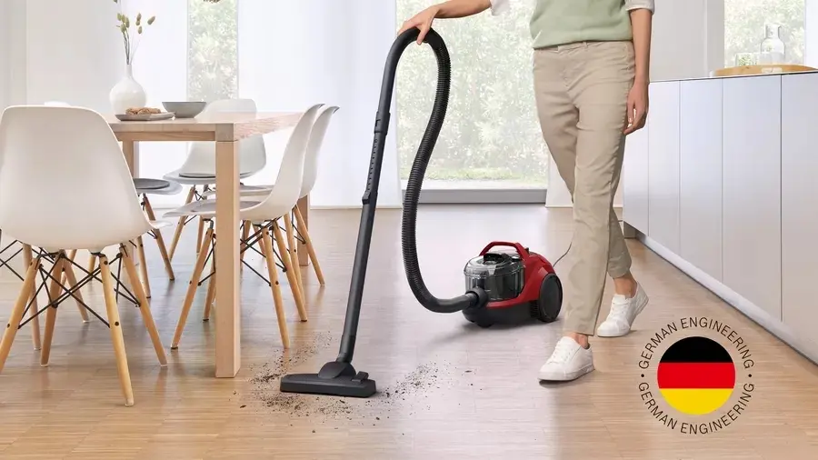 Прахосмукачка, Bosch BGC21X350, SER4 Bagless vacuum cleaner, 750 W, 2.0 L, 78 dB(A), Red - image 4