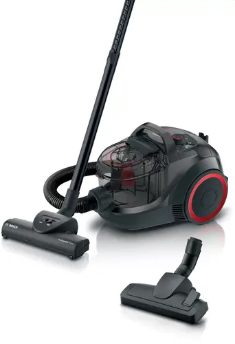 Прахосмукачка, Bosch BGC21POW1, SER4 Bagless vacuum cleaner ProPower, 750 W, 2.0 L, 78 dB(A), Black