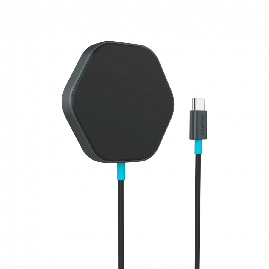 CANYON wireless charger HEXAGON 110 Dark Grey Blue - image 1