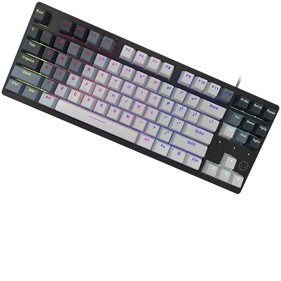 LORGAR Azar 514TKL, Wired RGB mechanical gaming keyboard, white, EN layout - image 2