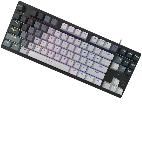 LORGAR Azar 514TKL, Wired RGB mechanical gaming keyboard, white, EN layout - image 2