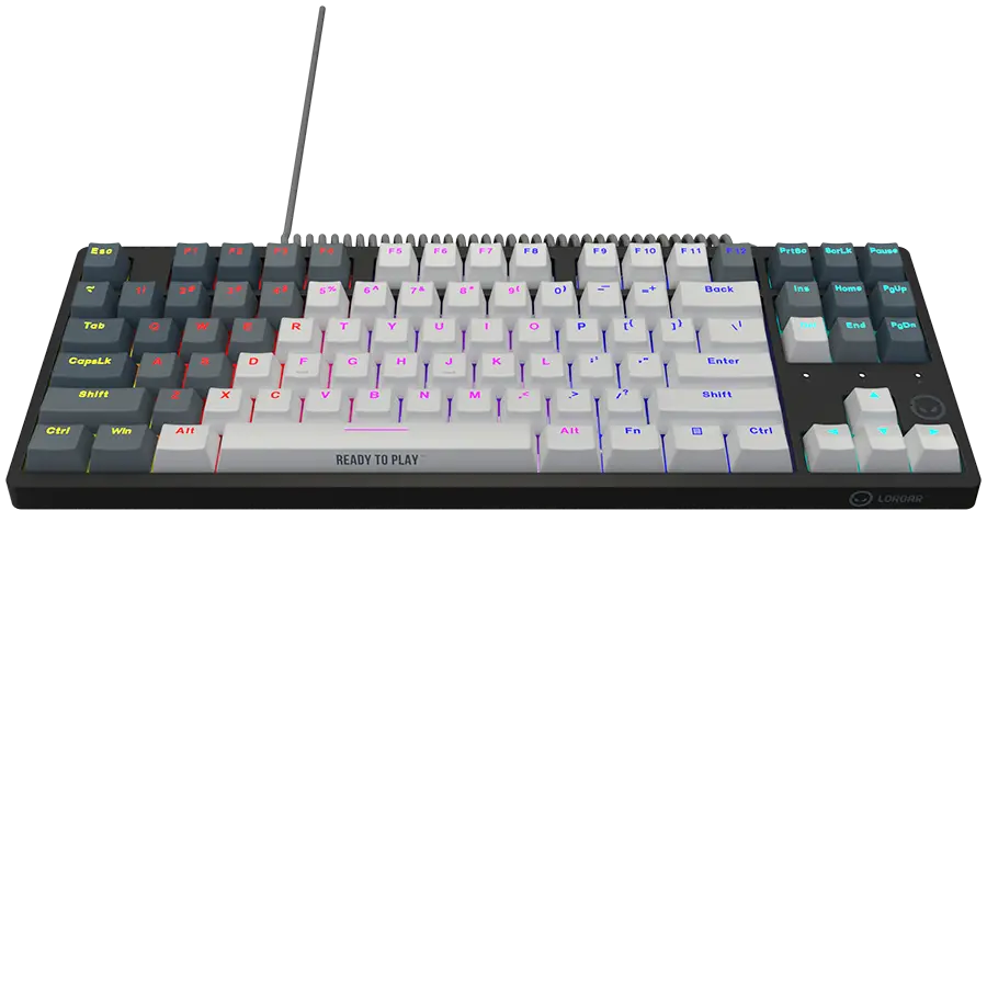 LORGAR Azar 514TKL, Wired RGB mechanical gaming keyboard, white, EN layout - image 3