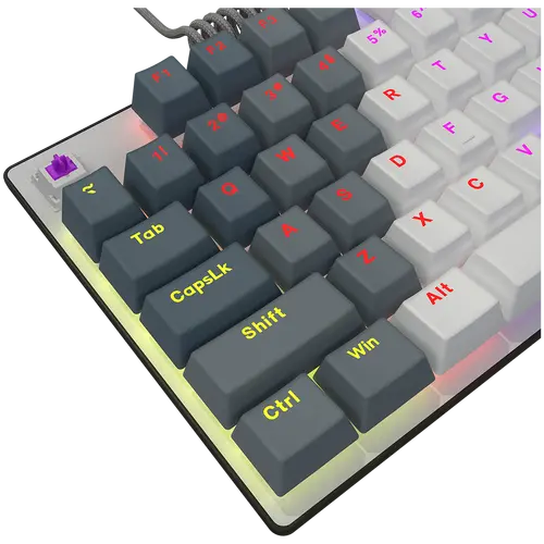 LORGAR Azar 514TKL, Wired RGB mechanical gaming keyboard, white, EN layout - image 7