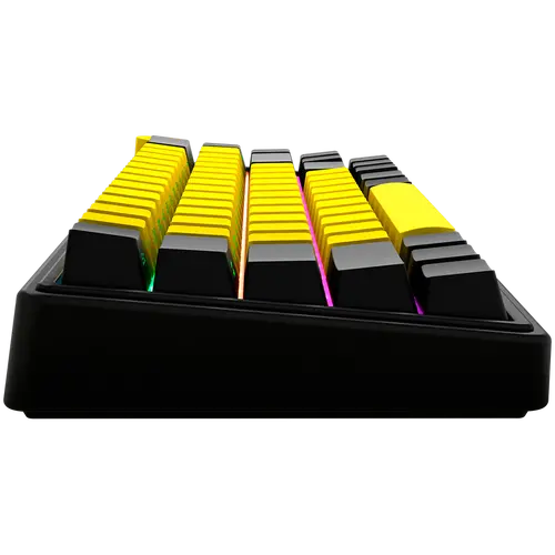 LORGAR KBP70MW, Tastatură mecanică gaming wireless 65% Pro, Negru/galben, layout EN - 4