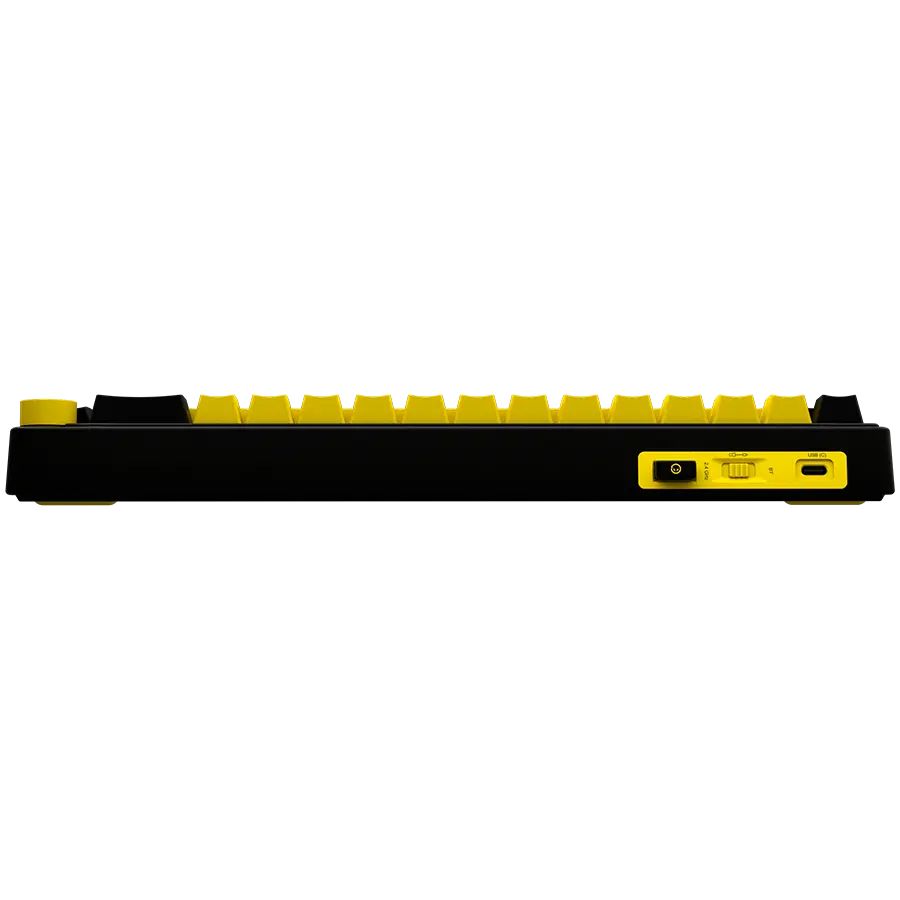 LORGAR KBP70MW, Wireless 65% Mechanical Gaming Keyboard Pro, Black/yellow, EN layout - image 5